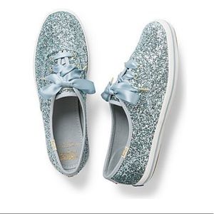 NEW ✨ Keds x Kate Spade New York Champion Glitter Sneakers in Tiffany Blue
